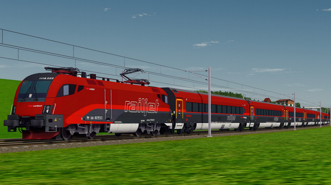 ÖBB 1116 222 (CH-PT) railjet (7 Cars)