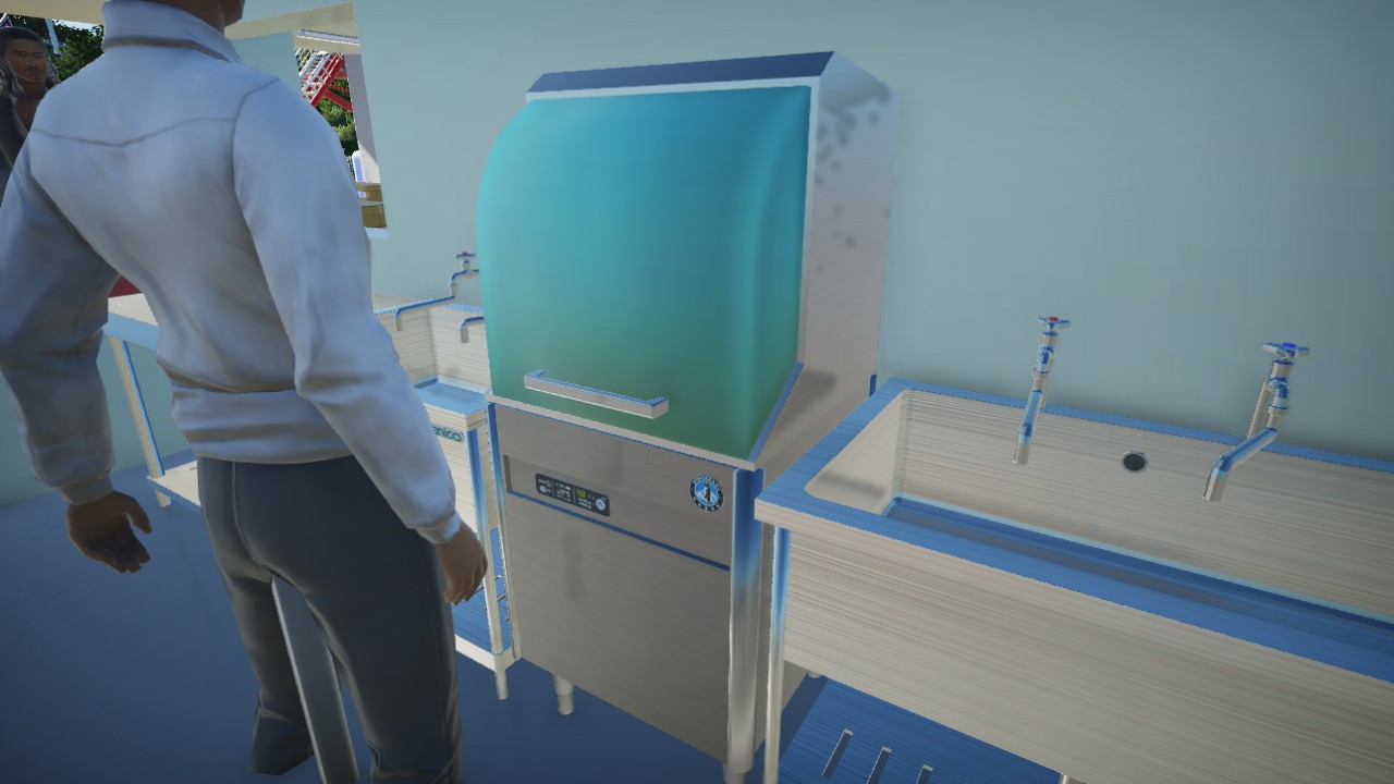 Automatic dish washer realsize