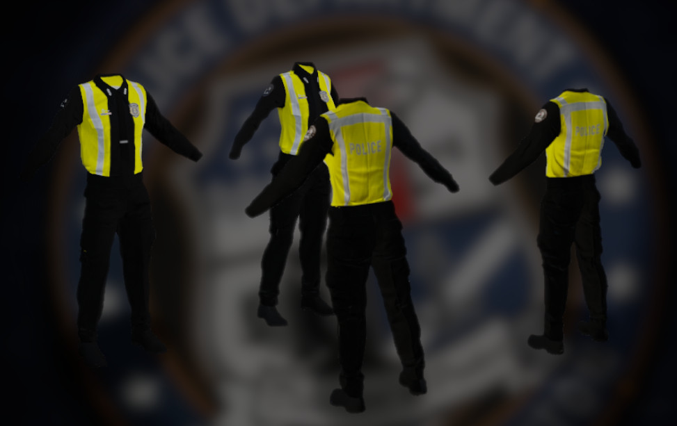Brighton PD - Black Uniforms with High Vis