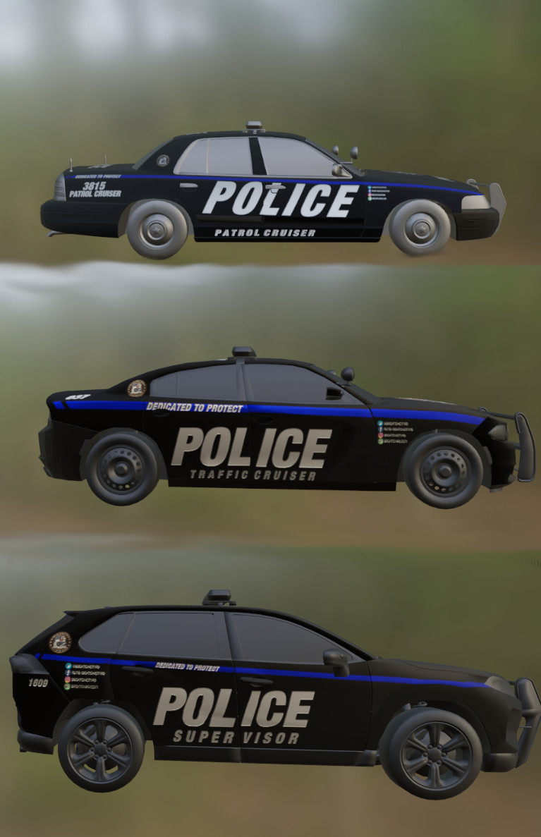 Brighton PD - Thin Blue Line Vehicle Pack [FIXED]