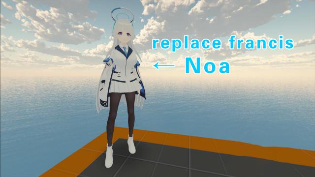 Blue Archive Noa（蔚蓝档案 生塩诺亚）replace francis