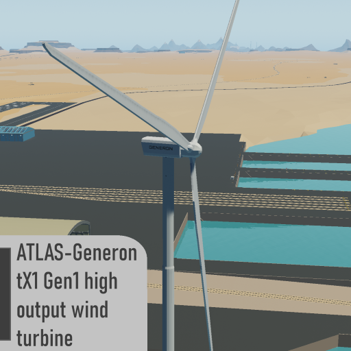 ATLAS Generon tX Gen1 high output wind turbine preview
