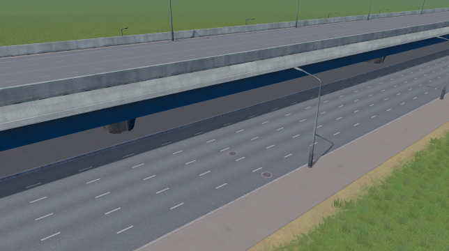 12 Lane Arterial Road without Middle Lights preview