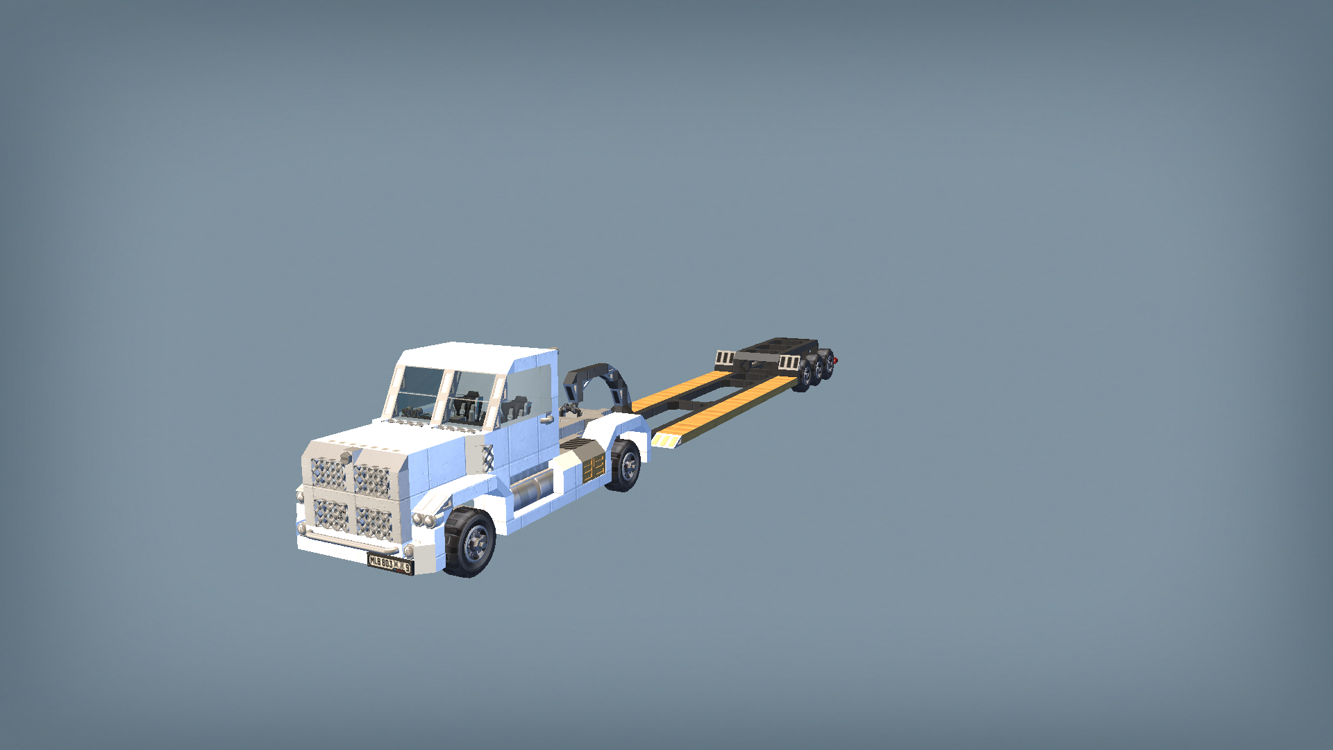 Semi truck (gosseneck trailer) 02
