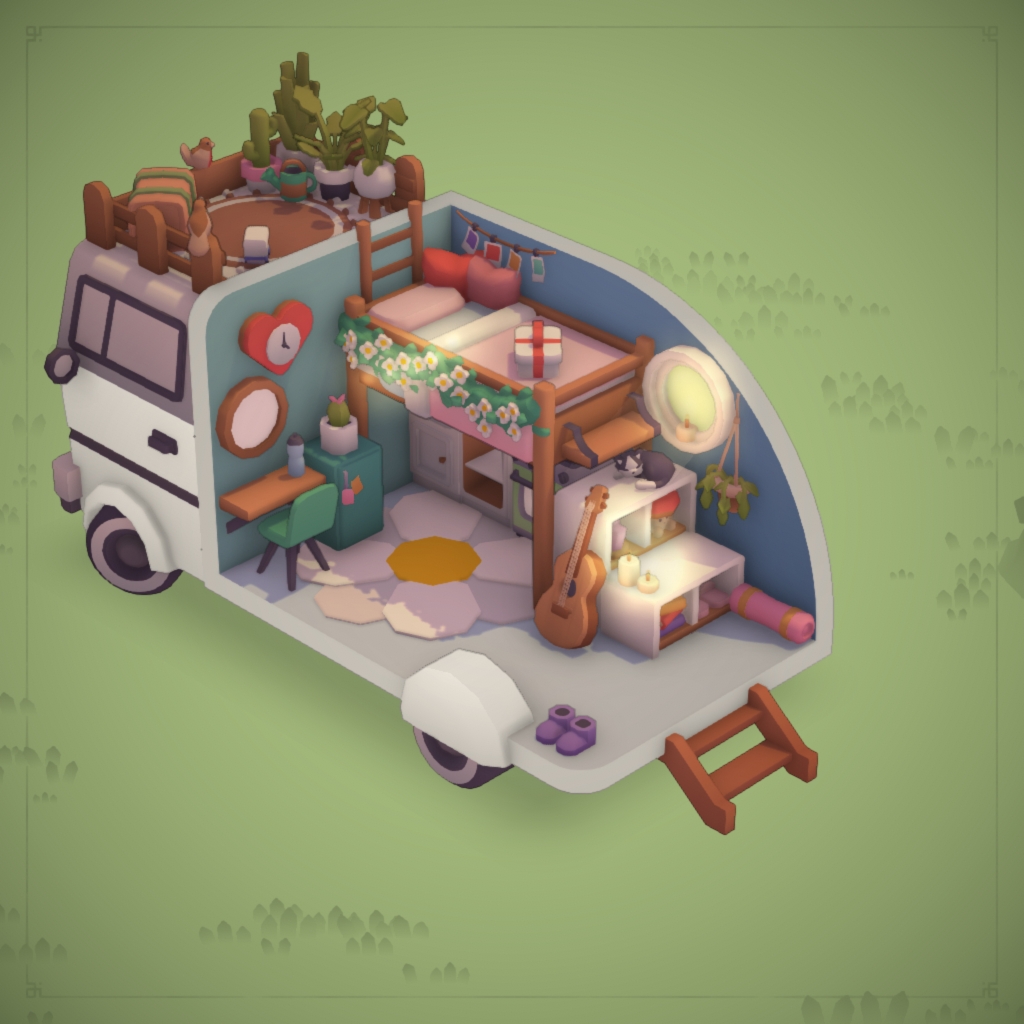 White Romantic Campervan