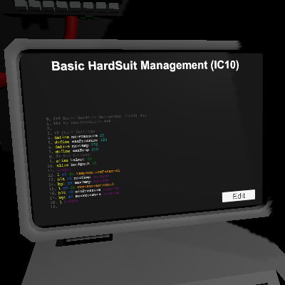 Basic HardSuit Management (IC10)