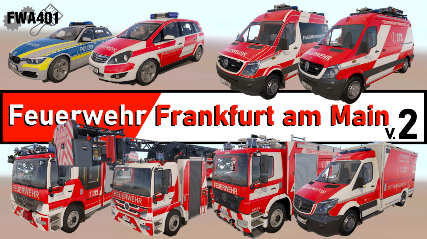 Feuerwehr Frankfurt v2 || editierte Metallic + Normal Map || FWA401