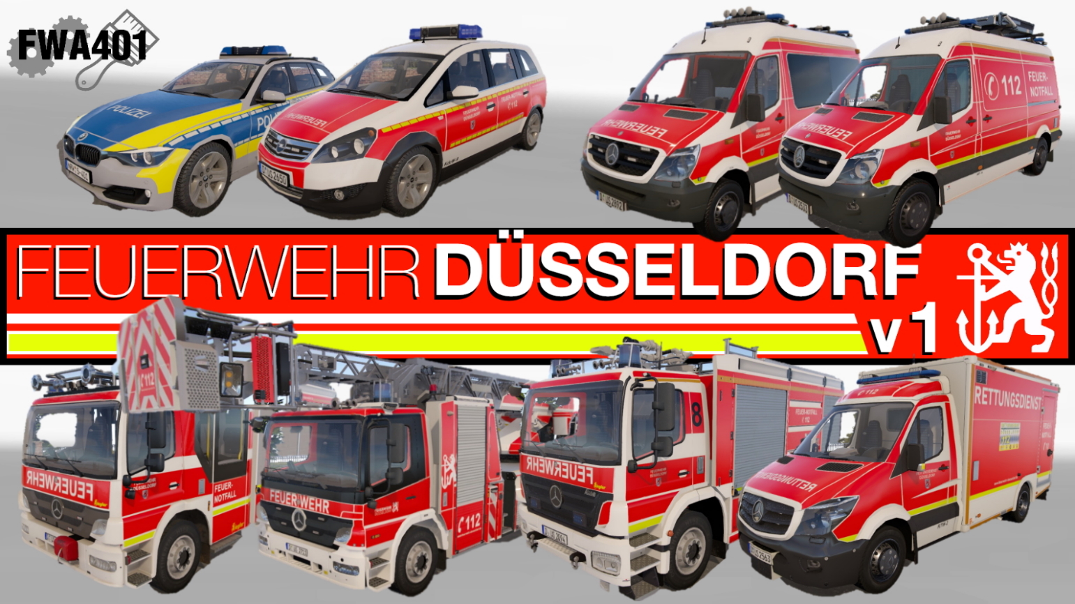 Feuerwehr Düsseldorf v1 || editierte Metallic + Normal Map || FWA401