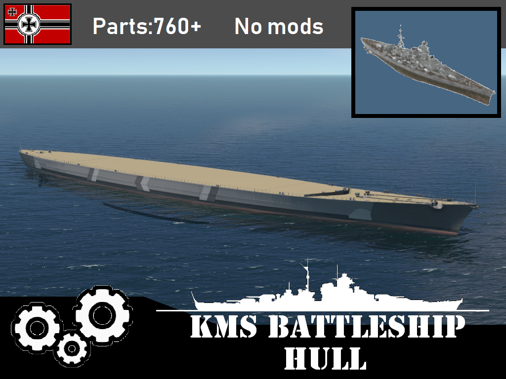 KMS BattleShip hull 德国战列舰方案船体