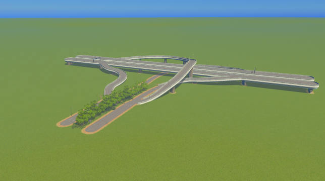 T-Junction Exit Elevated Main