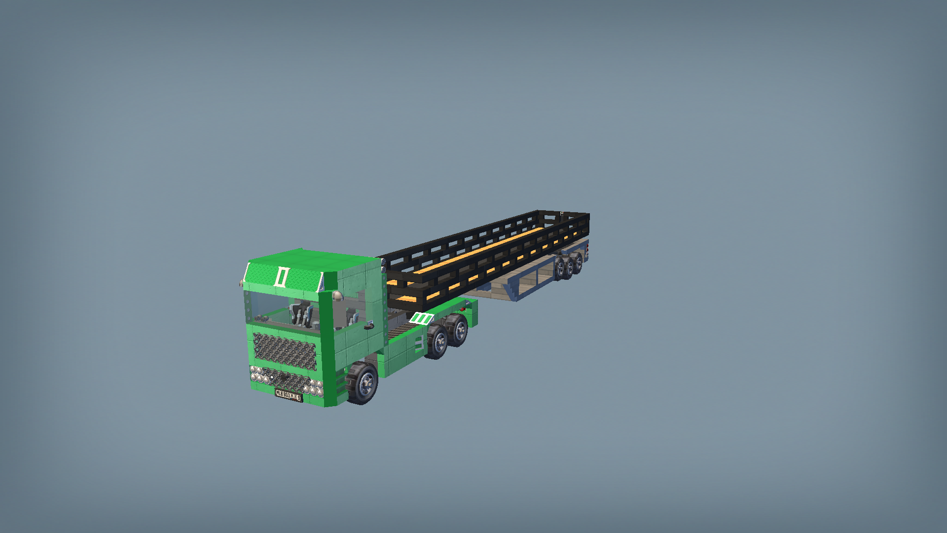 Semi truck (opened version) 03