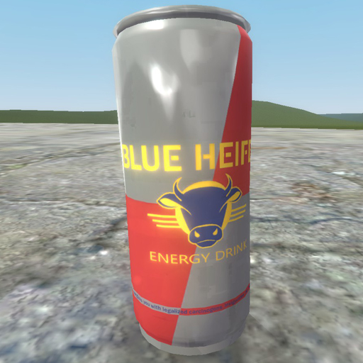 Blue Heifer Energy Drink (Prop)