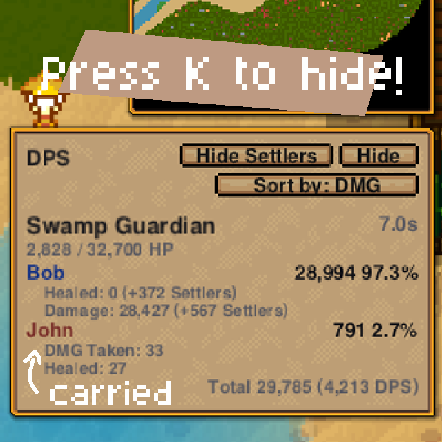 Boss DPS Meter – Necesse Mod