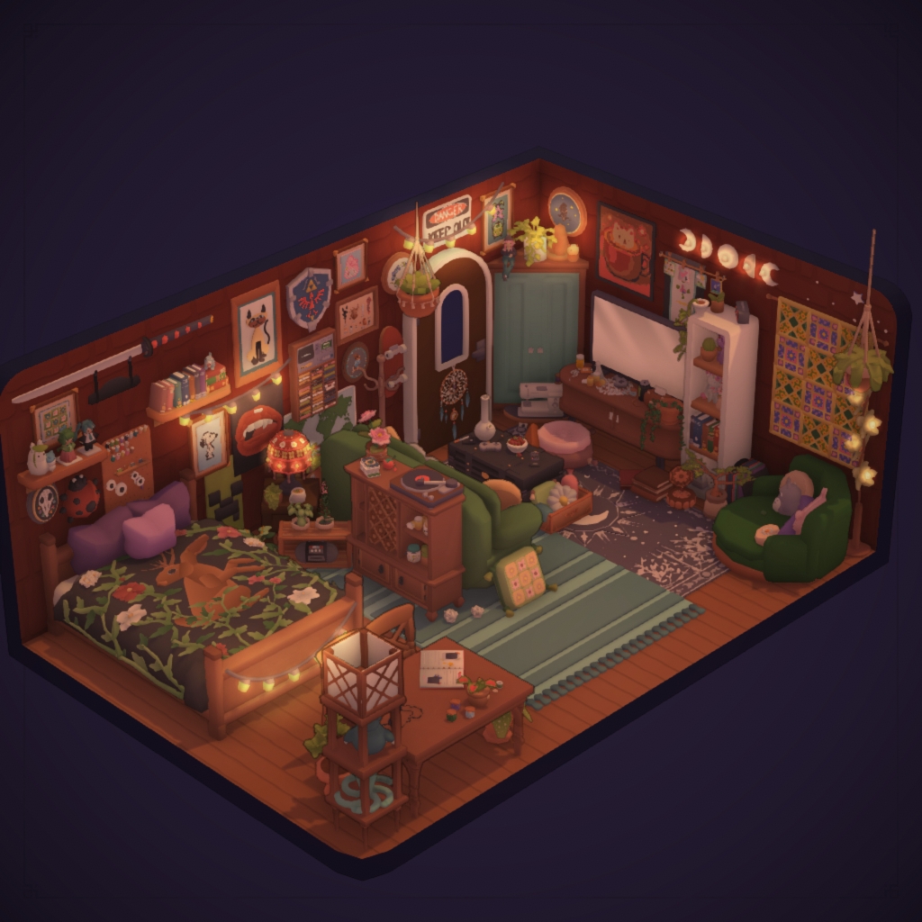 2000's inspired bedroom