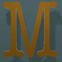 Shiny Bronze Letter U.Case M