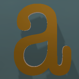 Shiny Bronze Letter L.Case a