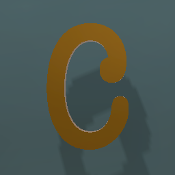 Shiny Bronze Letter L.Case c