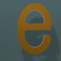 Shiny Bronze Letter L.Case e