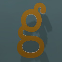 Shiny Bronze Letter L.Case g