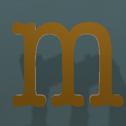 Shiny Bronze Letter L.Case m