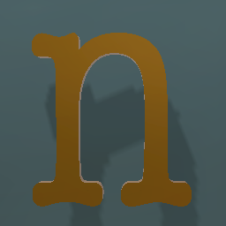 Shiny Bronze Letter L.Case n