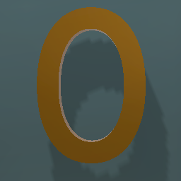 Shiny Bronze Letter L.Case o