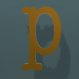 Shiny Bronze Letter L.Case p
