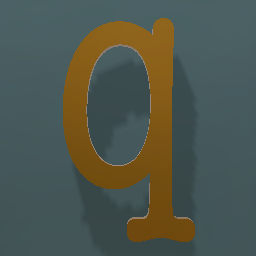 Shiny Bronze Letter L.Case q