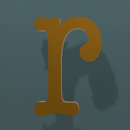 Shiny Bronze Letter L.Case r