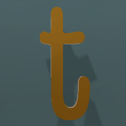 Shiny Bronze Letter L.Case t