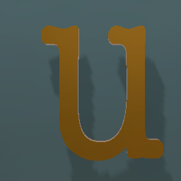 Shiny Bronze Letter L.Case u