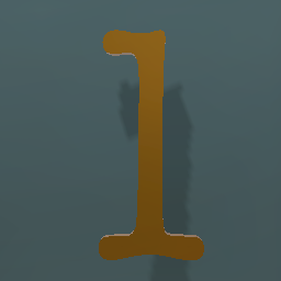 Shiny Bronze Number 1