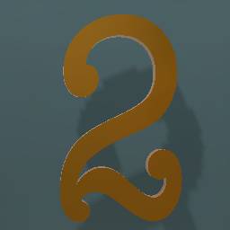 Shiny Bronze Number 2