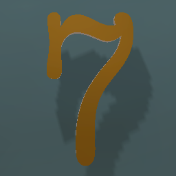 Shiny Bronze Number 7
