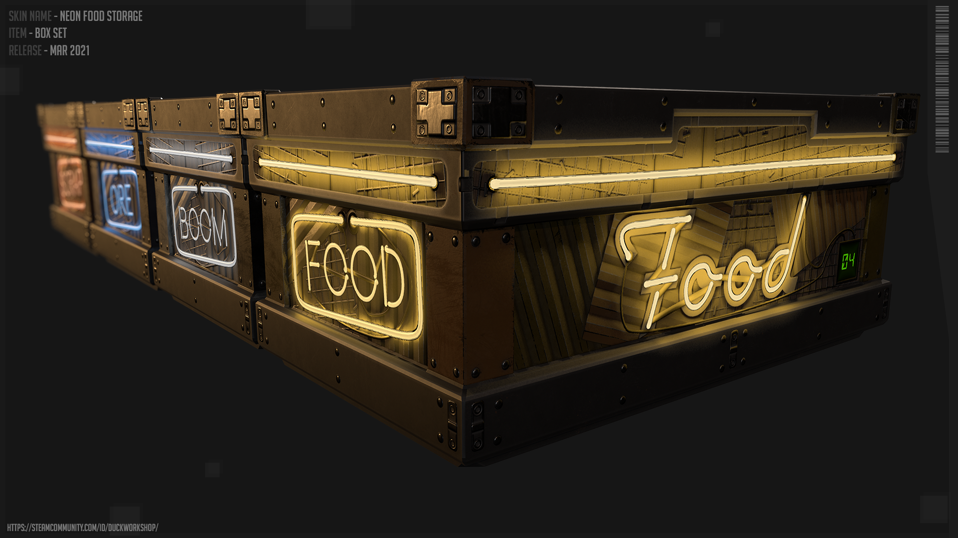 Neon Food Storage