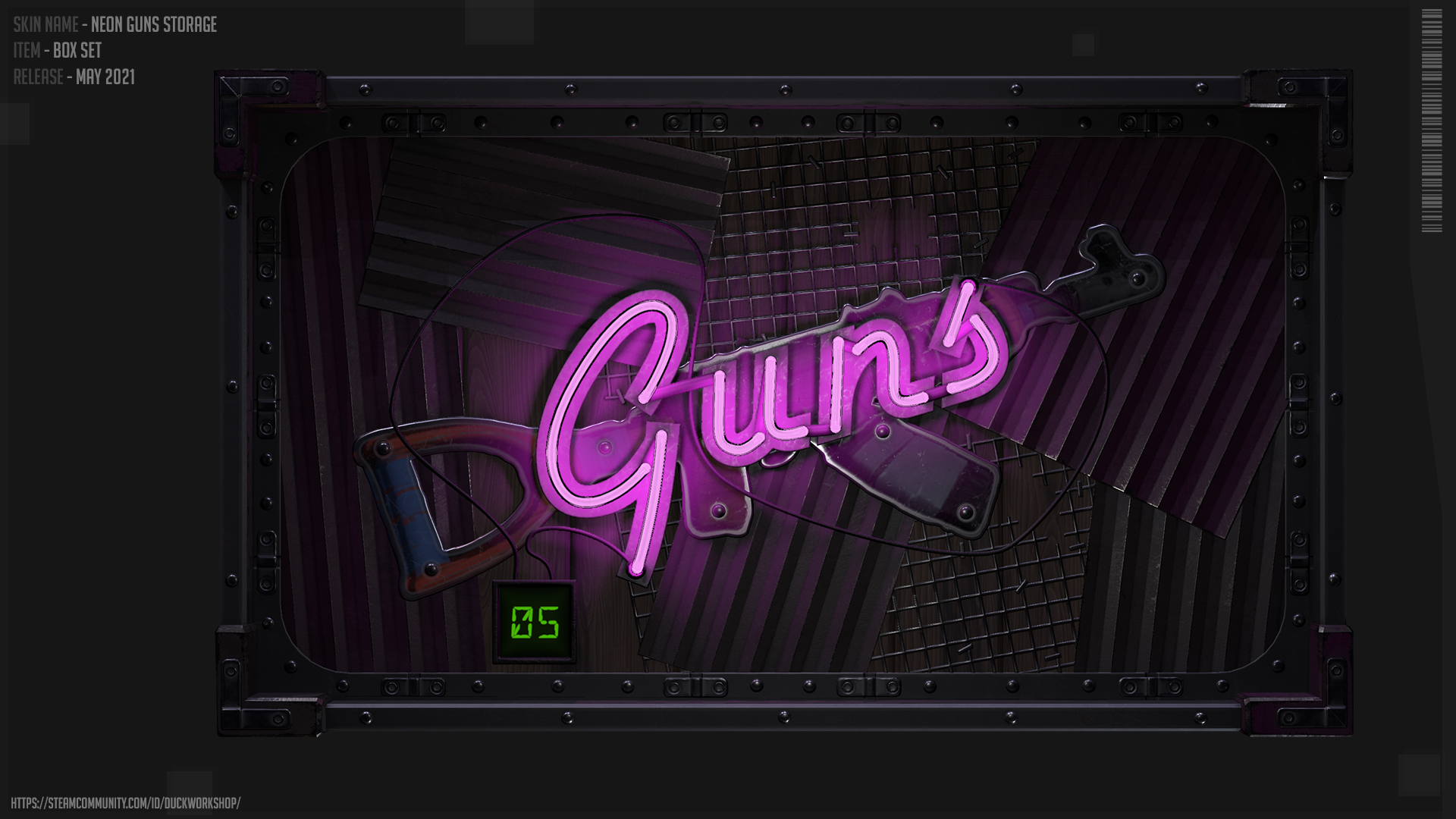 Neon Gun Storage