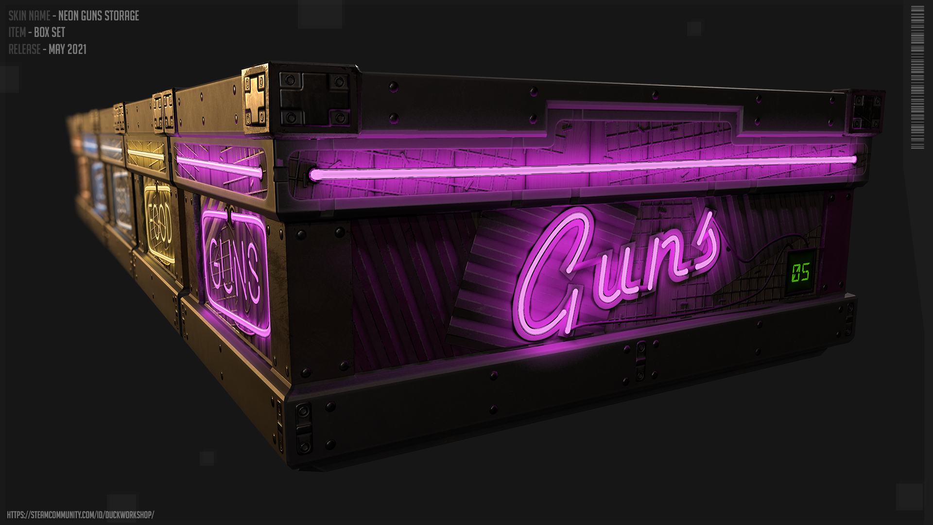 Neon Gun Storage