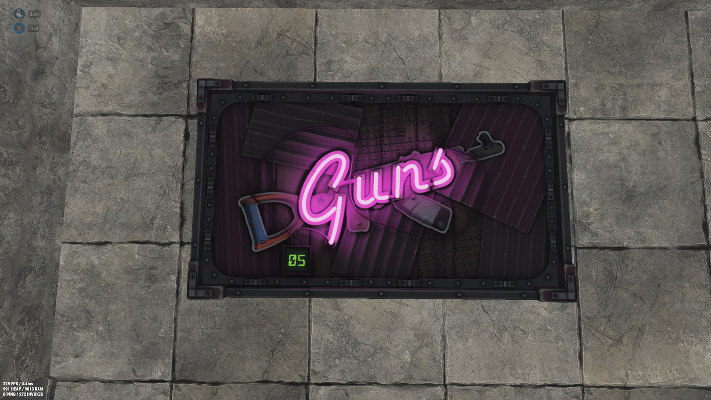 Neon Gun Storage