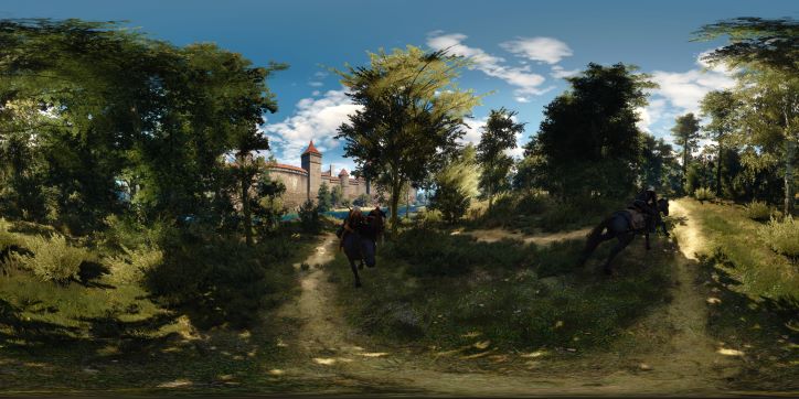 Witcher 3 Horse Race in the Woods