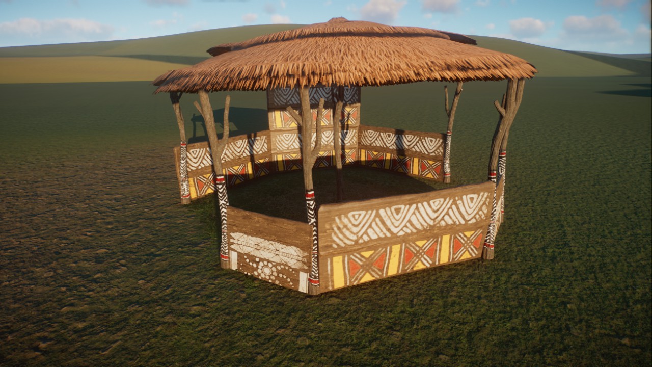 Simple african shelter