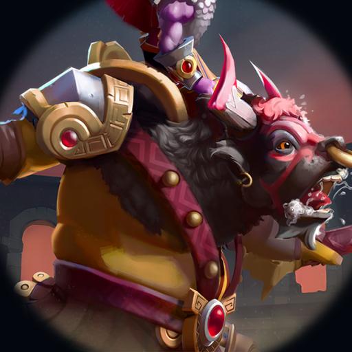 Arms of the Minotaur Champion - Crimson