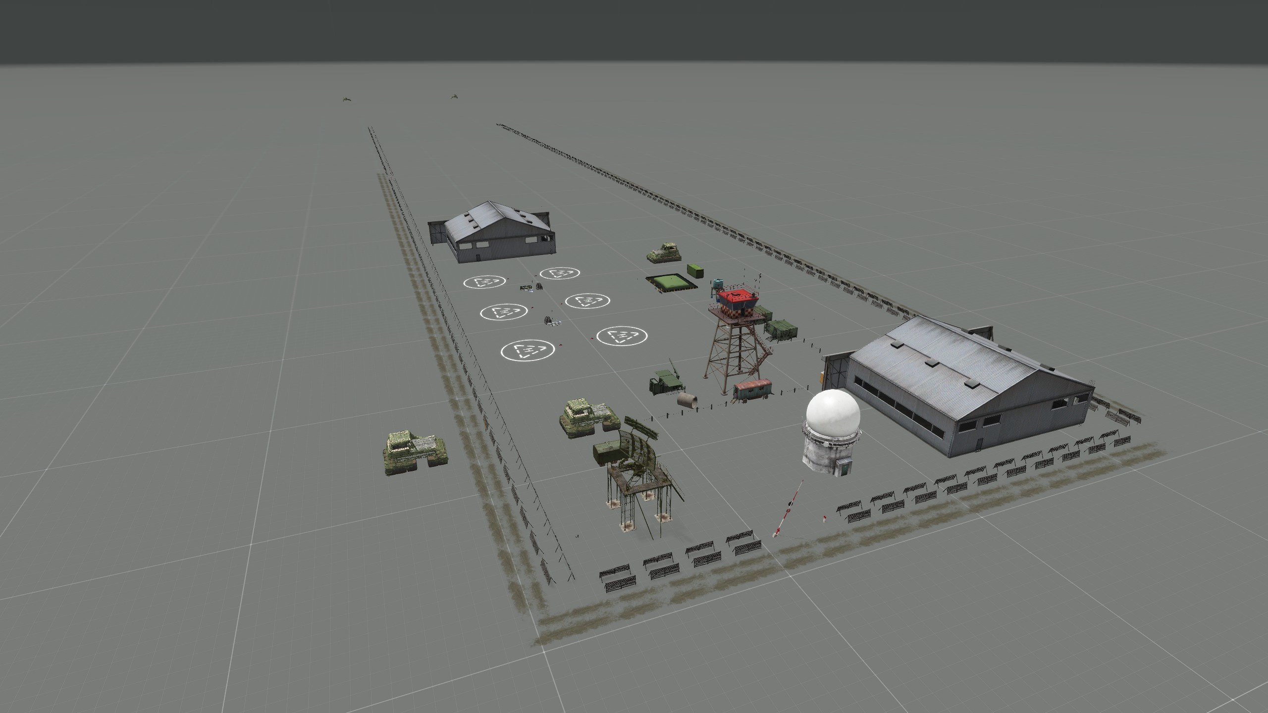 [No ground] Prefab Aerodrome 500x100