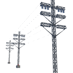 Giant Telephone poles preview
