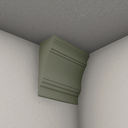 Wide ceiling molding 0.25 m - Sage green