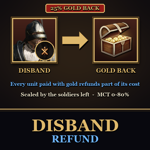 Disband Refund + UI upgrade preview