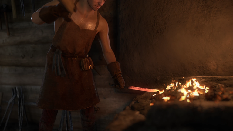Shirtless Blacksmith Aprons