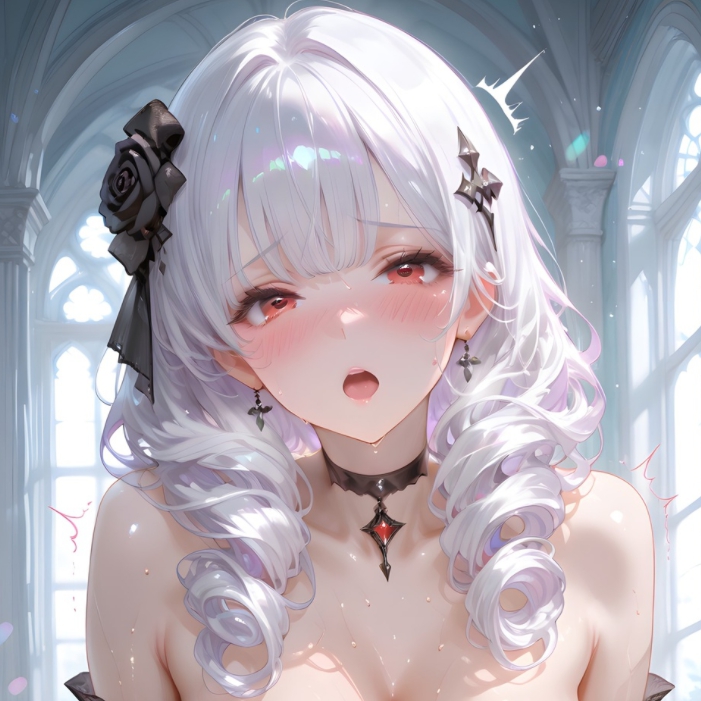 油光巨乳萌妹