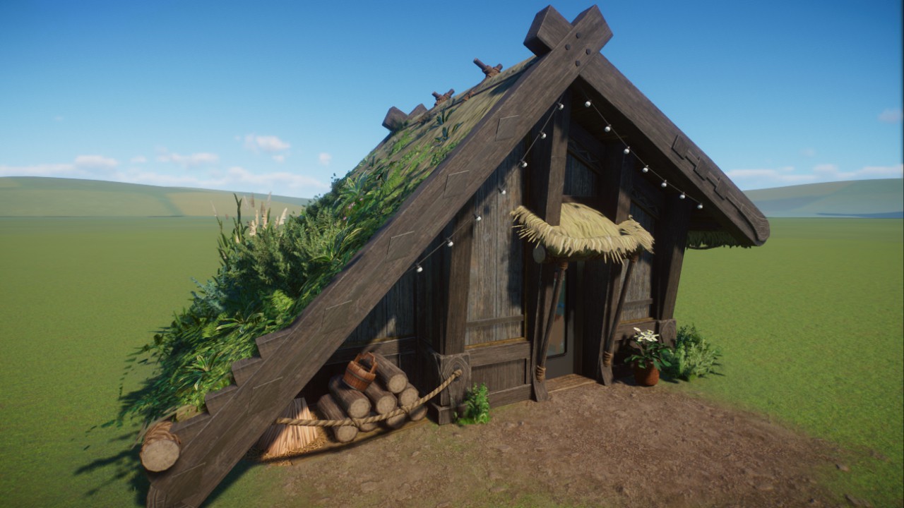 Nordic Small Overgrown Roof Facility Shell