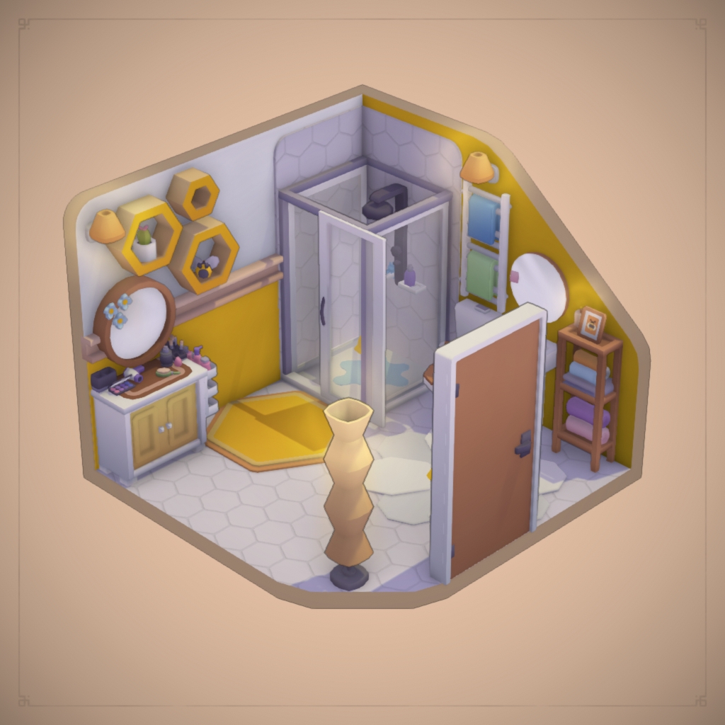 Yellow Modern Bathroom