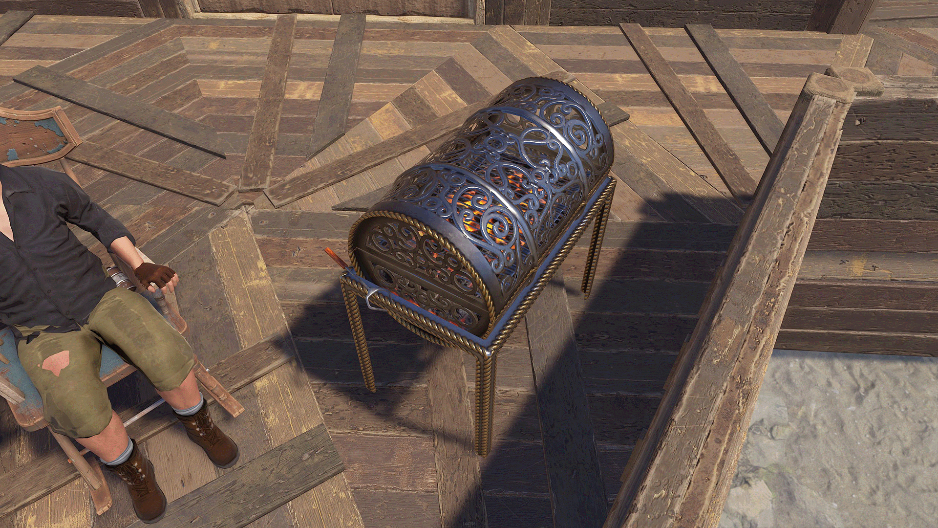 Wrought Iron BBQ thumbnail 2
